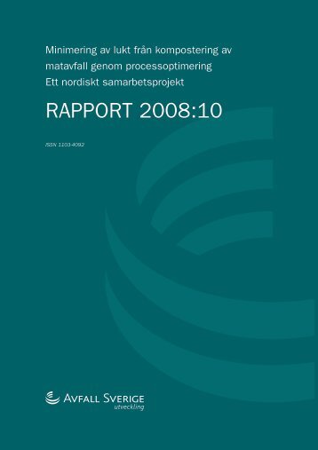 RAPPORT 2008:10 - Avfall Sverige