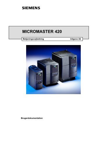 MICROMASTER 420 frekvensomformer (1.1 MB) - Siemens