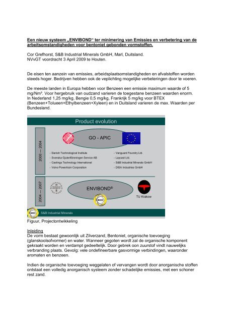 Product evolution - S&B Industrial Minerals GmbH