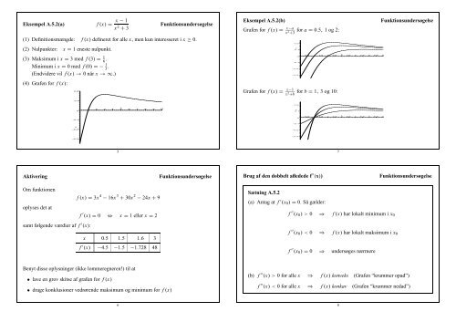 Forelæsning A2 i matematik, torsdag 28/8 2008