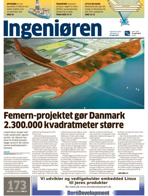 femern-projektet gør Danmark 2.300.000 kvadratmeter ... - LiveBook