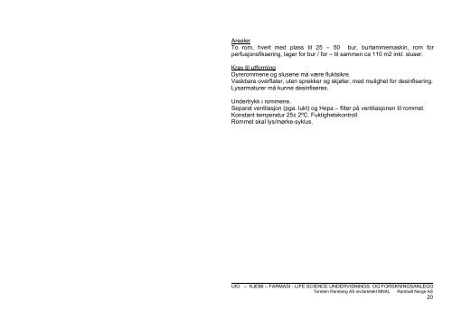 Rapport - Det matematisk-naturvitenskapelige fakultet - Universitetet ...