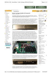 Pagina 1 di 4 HIFI4ALL.DK | Anmeldelser | Audio Analogue Bellini ...