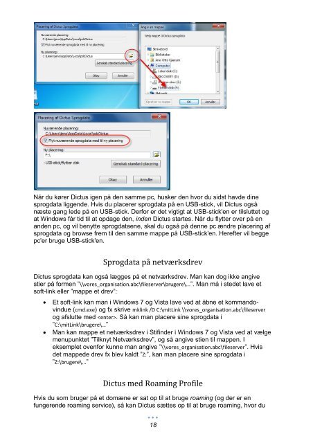 Brugervejledning for Windows 7 / Vista - Dictus