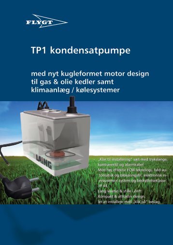 TP1 kondensatpumpe - Water Solutions