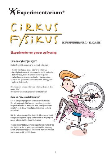 Cirkus Fysikus eksperimenter (7. - 10. kl.) - Experimentarium