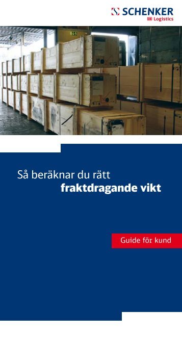 Så beräknar du rätt fraktdragande vikt - Verktygsproffsen.se