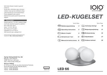 LED-KUGELSET - Hartig + Helling GmbH & Co. KG