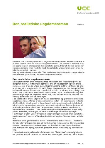 Den realistiske ungdomsroman