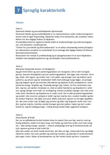 7.2. Sætningsbygning og marketingsdansk - Det ny Forlag