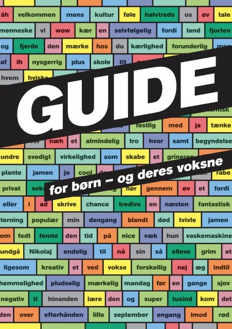for børn – og deres voksne - Skoletjenesten