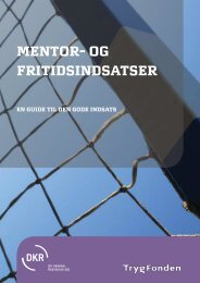 mentor- og fritidsindsatser - Det Kriminalpræventive Råd