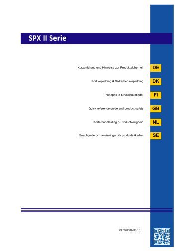 SE SPX II Serie - Carl Valentin GmbH