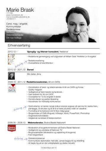 Klik her for at hente mit CV - Marie Brask