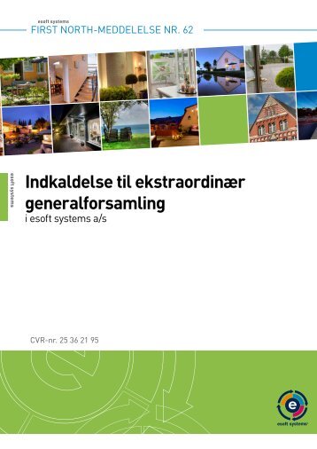 Indkaldelse til ekstraordinær generalforsamling - GlobeNewswire