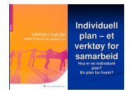 Individuell plan – et verktøy for samarbeid