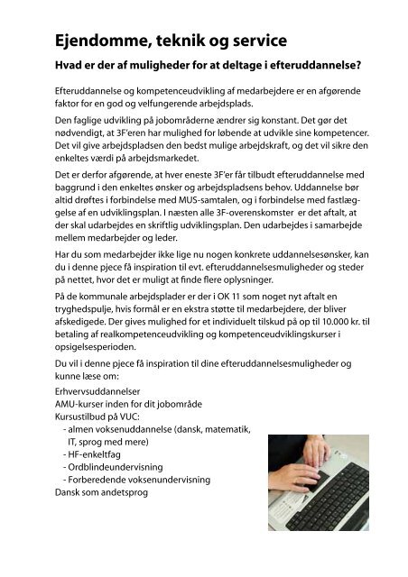 Ejendomsservice, pedel- og serviceområdet - Uddannelsesnyt