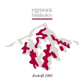 Årsskrift 2003 - egmont højskolens elevforening