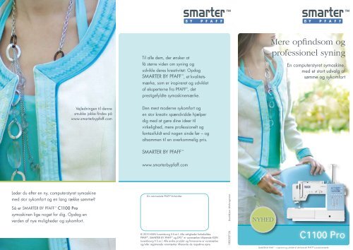 Download syning-brochure, C1100 Pro, (pdf) - smarter by pfaff