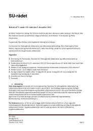 Referat - SU-rådet