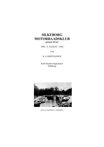 SMK-Nyt Jubilæumshæfte - Silkeborg Motorbåd Klub