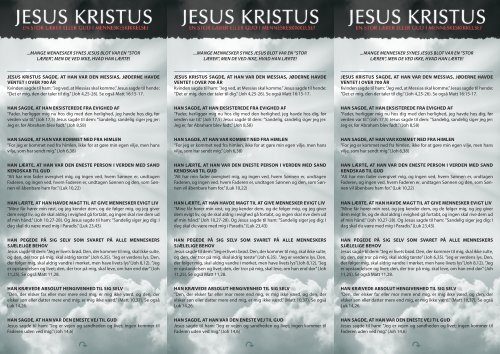 Jesus Kristus – en stor lærer eller Gud i ... - Kristuskirken