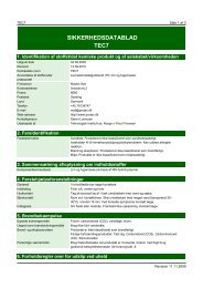 SIKKERHEDSDATABLAD TEC7 - Nowex Aps