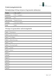 Undervisningsbeskrivelse - VUC Vestegnen