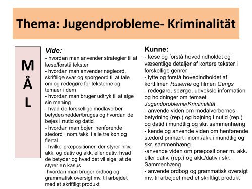 Periodemål 7.- 9. klasse