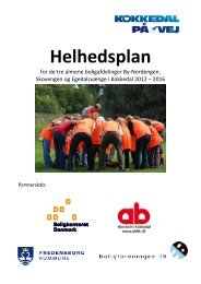 Kokkedal på Vej Helhedsplan 2012-2016