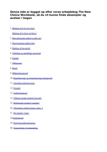 Denne side er bygget op efter vores arbejdsbog The New ... - Flexiweb