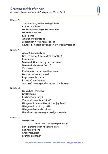 GrammatikPlatformen - Grammatik-lige-til.dk