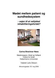 Mødet mellem patient og sundhedssystem - Center for Kræft ...