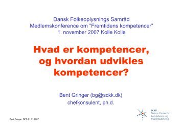 Bent Gringer - Dansk Folkeoplysnings Samråd