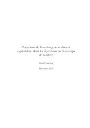 Conjecture de Greenberg généralisée et capitulation dans les Zp ...