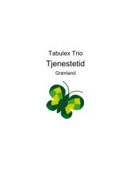 Trio Tjenestetid - Tabulex