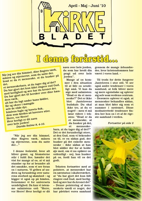I denne forårstid... - this is the default web page for this server.