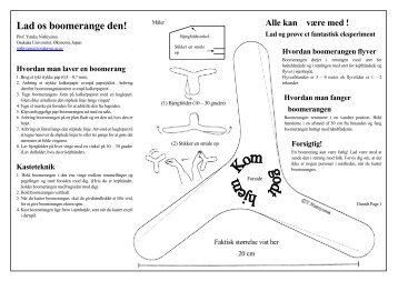Hvordan man laver en boomerang