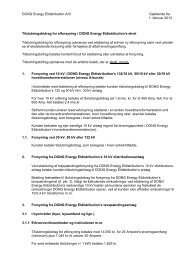 Tilslutningsbidrag - DONG Energy distribution