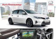 Auris udstyr - Via Biler