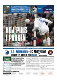 SØNDAG DEN 21. MARTS KL. 17.35 I PARKEN - FC København