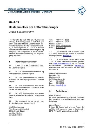BL 3-10 Bestemmelser om luftfartshindringer