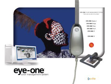 Eye-One Color Management System - FAG Graphic Systems SA