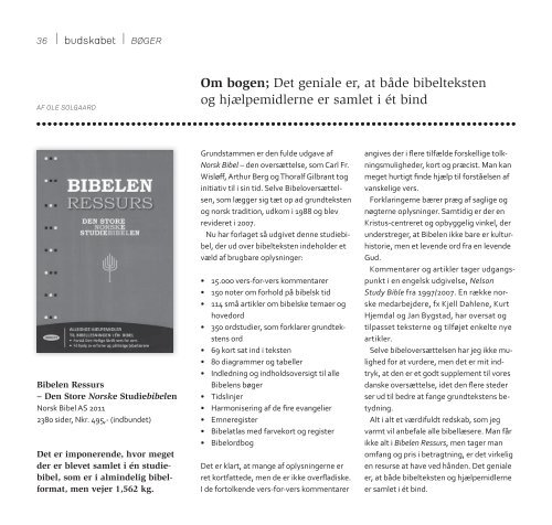 Læs hele Budskabet 6/2012 i pdf-format her. - Luthersk Mission