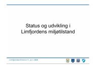 Status og udvikling i Limfjordens miljøtilstand