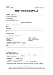 REITBETEILIGUNGSVERTRAG