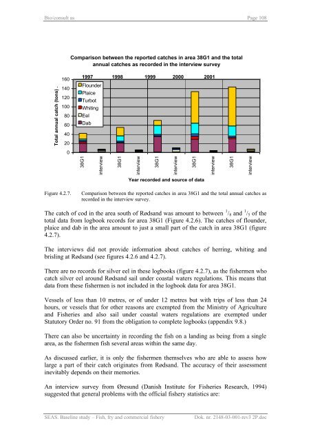 Baseline study Fish, fry and commercial fishery Nysted Offshore ...