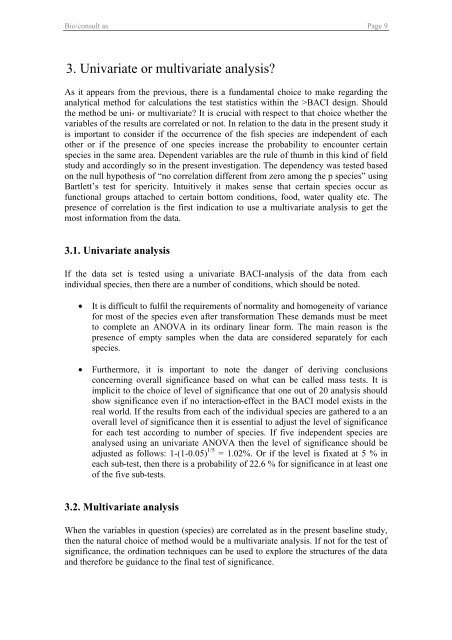 Baseline study Fish, fry and commercial fishery Nysted Offshore ...