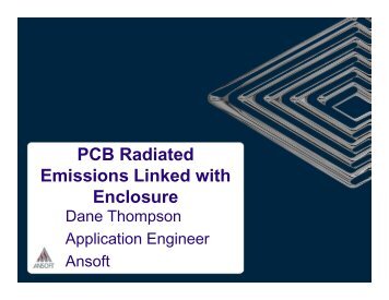 PCB Radiated Emissions With Linked Enclosure