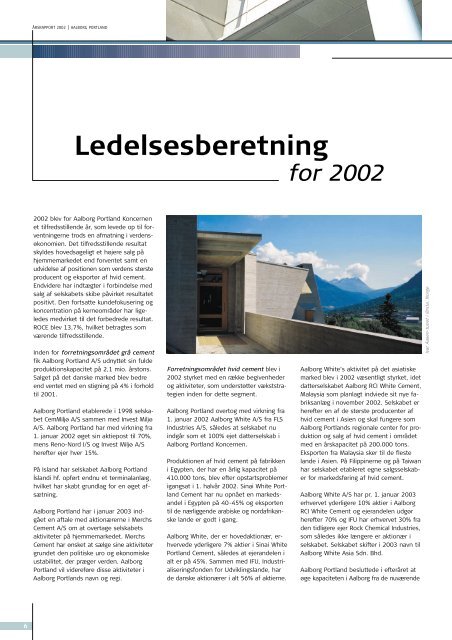 Årsrapport 2002 - Aalborg Portland